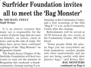 Bag Monster Article - Beachcomber 1/27/12